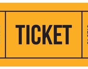 ticket logo or icon design vector