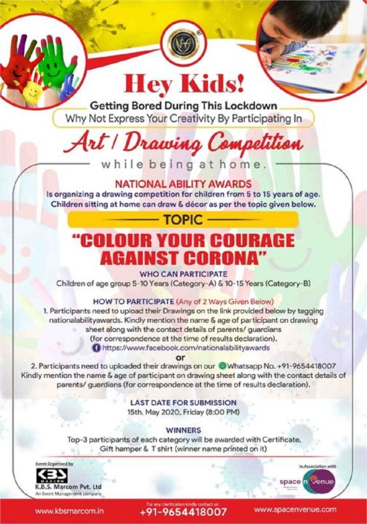colour your courage against corona, an online art competition