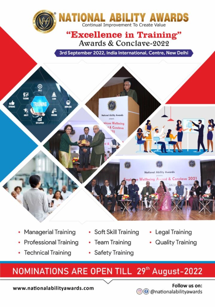 excellence in training” awards & conclave – 2022